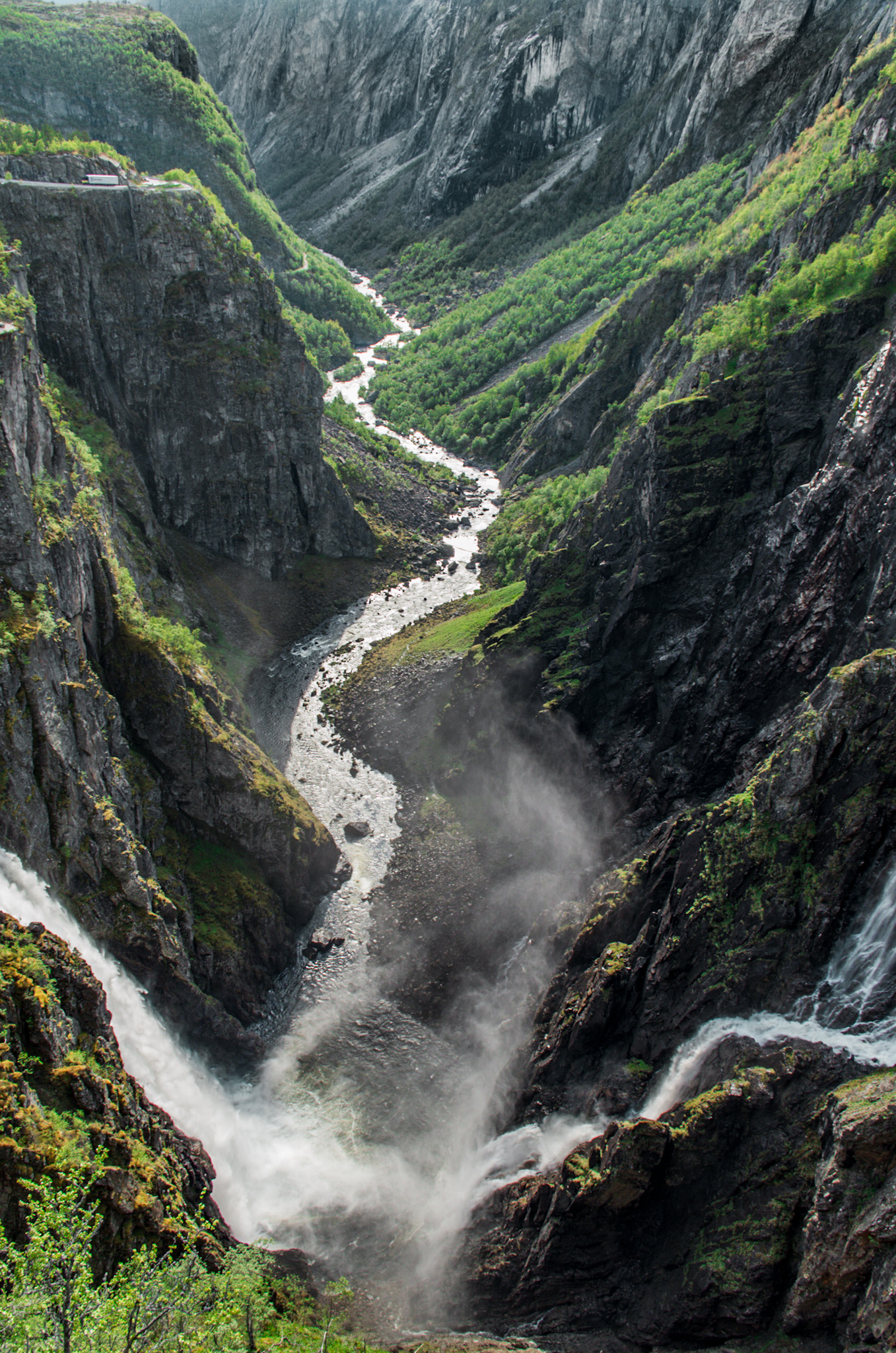 Fjord tour et cascade Voringfossen en Norvège